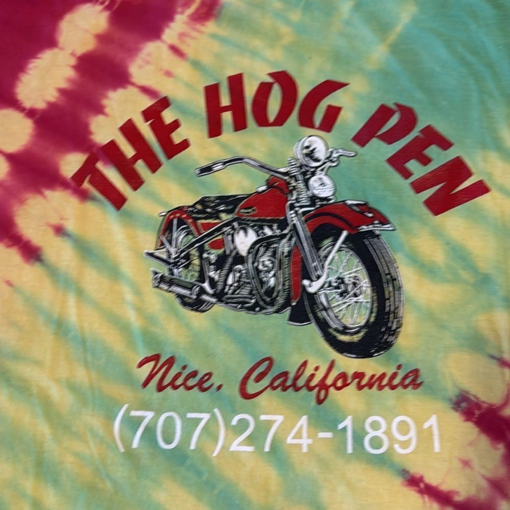 The Hog Pen Tie-Dye T-Shirt Fits Like A Medium
